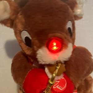 Dan Dee Collectors Choice Light-Up Plush Rudolph Reindeer with Red Nose